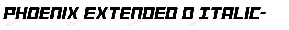 Phoenix Extended D Italic字体转换